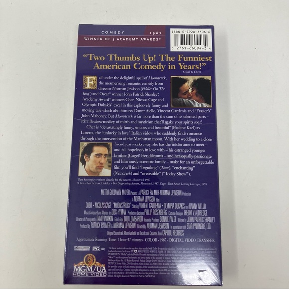 Vintage Sealed VHS Moonstruck - Picture 2 of 3